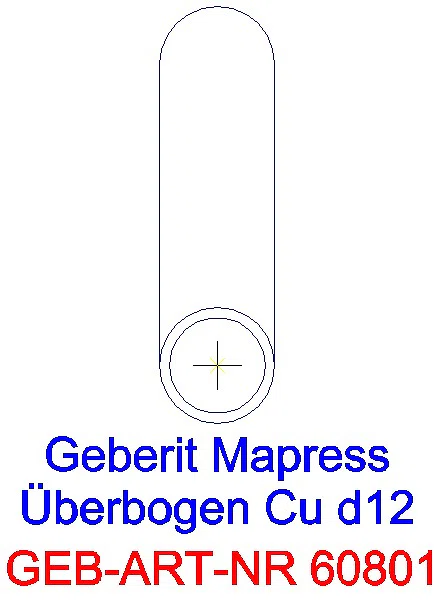 GE Mapress Kupfer Überbogen d12_60801_L