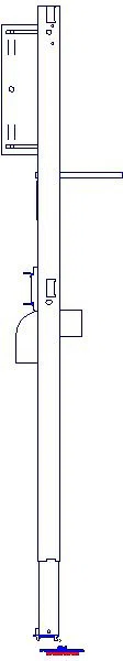 GE Duofix Element f. WT, 112-130cm schmale Ausführung, Wandarmatur UP_111274002_L