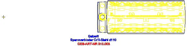 GE Silent-db20 Spannverbinder CrTi-Stahl d110_310.003.14.3_G