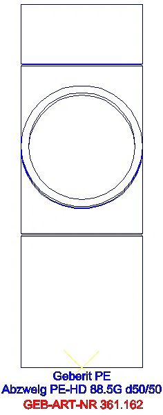 GE PE Abzweig 88,5Gr d50/50_361.162.16.1_L