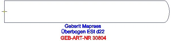 GE Mapress Edelstahl Überbogen d22_30804_G