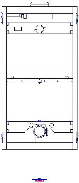 GE GIS Element für Urinal, 100 cm, Universal, Bet. von oben_461.622.00.1_A