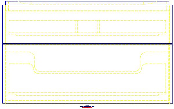Xeno2 Unterschrank f. WT, 2 Schubl. 88x53x46,2cm, weiß_500.509.01.1_A