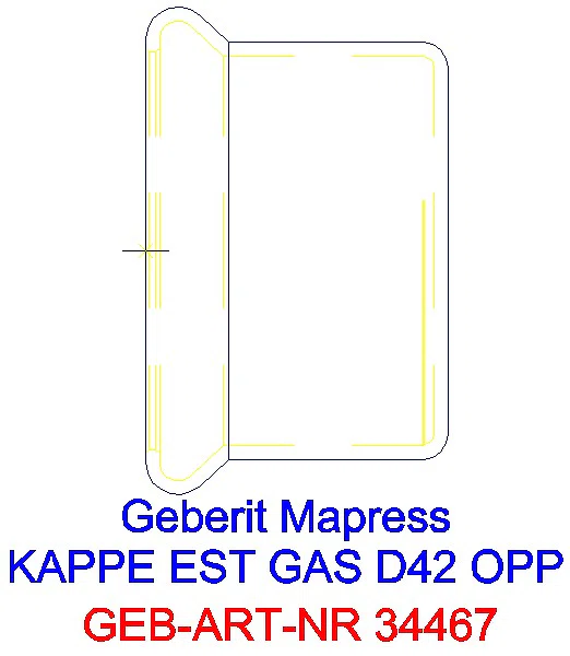 GE Mapress Edelstahl Kappe d42 (Gas)_34467_A