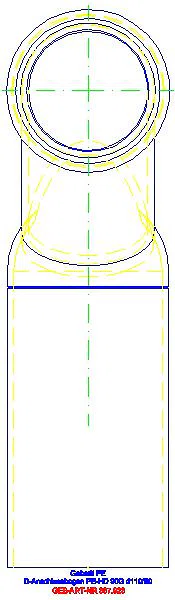 GE PE Doppelanschlussbogen 90Gr d110/90_367.923.16.1_L