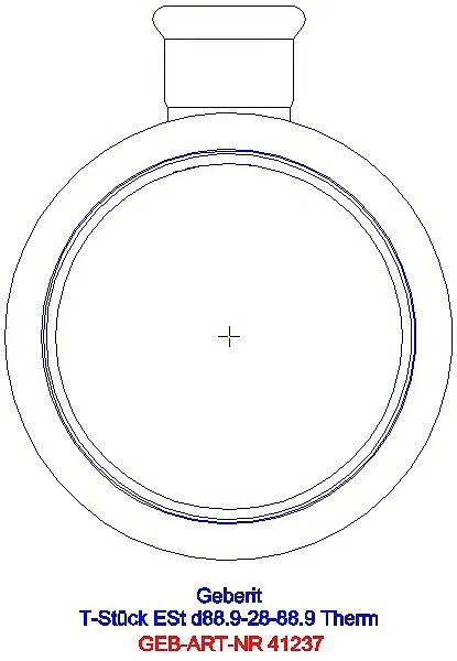 GE Mapress Therm T-Stück reduziert d88.9-28-88.9_41237_L