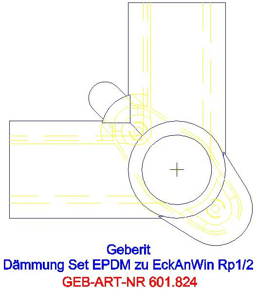 GE Schalldämmset, zu Geberit Mapress Eckanschlusswinkel 90Gr_601.824.00.1_A
