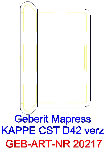 GE Mapress C-Stahl Kappe d42 verzinkt_20217_G