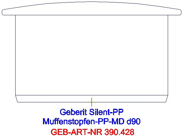 GE Silent-PP Muffenstopfen d90_390.428.14.1_A