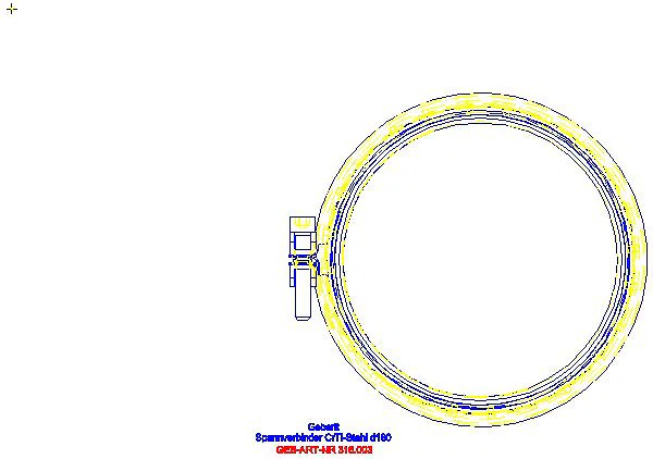 GE Silent-db20 Spannverbinder CrTi-Stahl d160_315.003.14.3_A