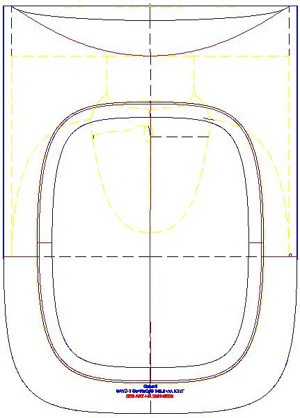Renova Compact Square WWC Tiefspüler verkürzte Ausladung 48,5cm, KeraTect_206145600_G