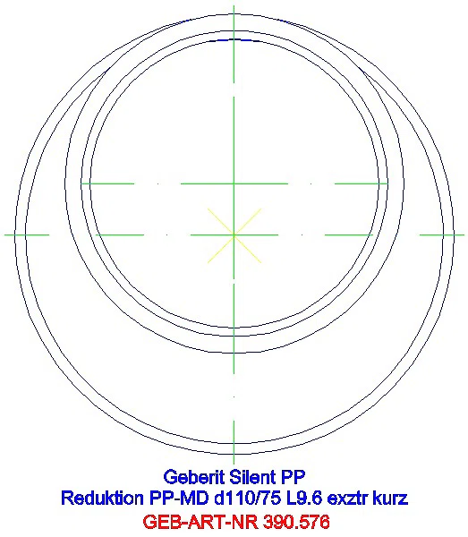 GE Silent-PP Reduktion exzentrisch kurz d110/75_390.576.14.1_G