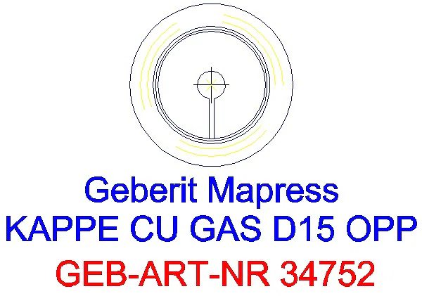 GE Mapress Kupfer Kappe (Gas) d15_34752_L