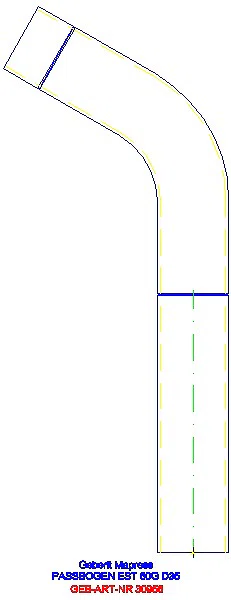 GE Mapress Edelstahl Passbogen 60Gr d35_30956_A