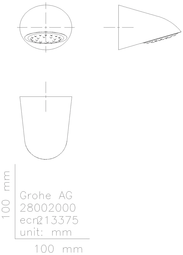 GROHE Sportkopfbrause Relexa 70 28002 für Wandanschluss chrom