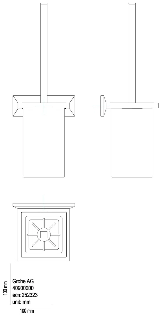 GROHE Toilettenbürstengarnitur Allure Brilliant 40900 chrom