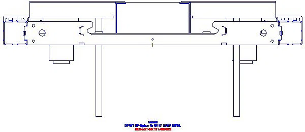 GE Duofix Element f. WT, 112 cm Standarmatur, mit UP Siphon_111480002_G
