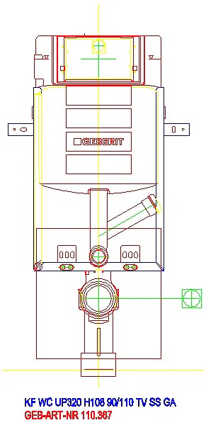 GE Kombifix Element für WWC, 108 cm mit Sigma UP-SPK 12 cm, (DuoFresh)_110.367.00.5_A