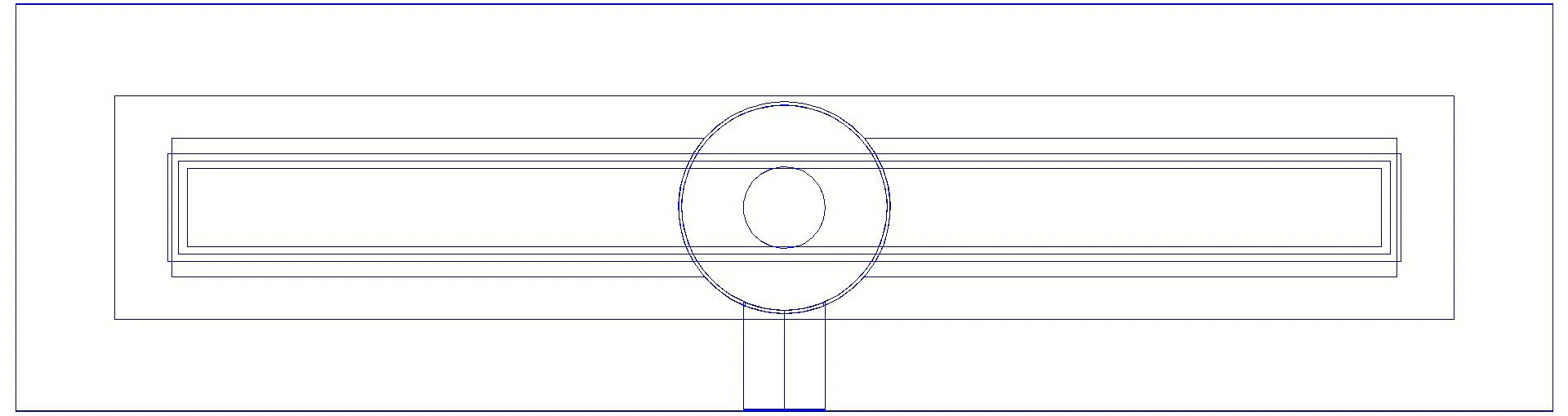 KESSEL-Duschrinne Linearis Compact L: 750 mm, Auslauf seitlich DN 50, WaD (3D)