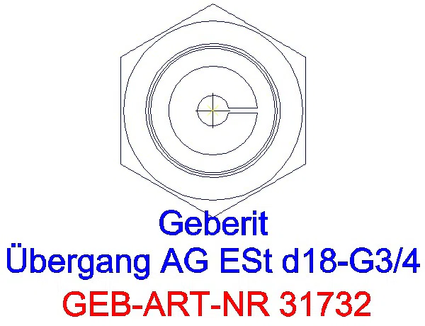 GE Mapress Edelstahl Übergang mit AG d18-G3/4_31732_L