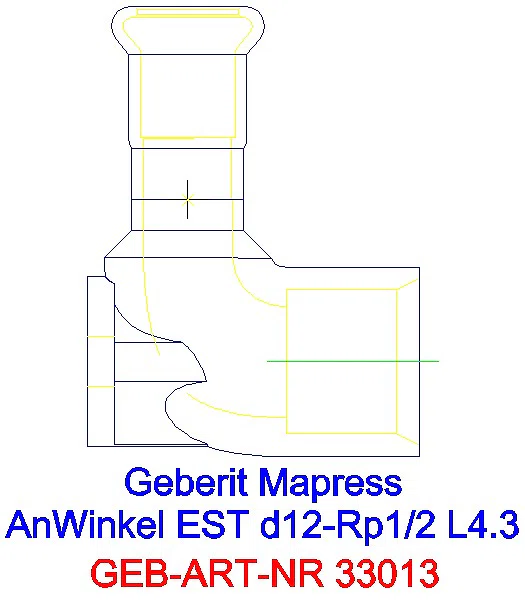 GE Mapress Edelstahl Anschlusswinkel 90Gr d12-Rp1/2_33013_L