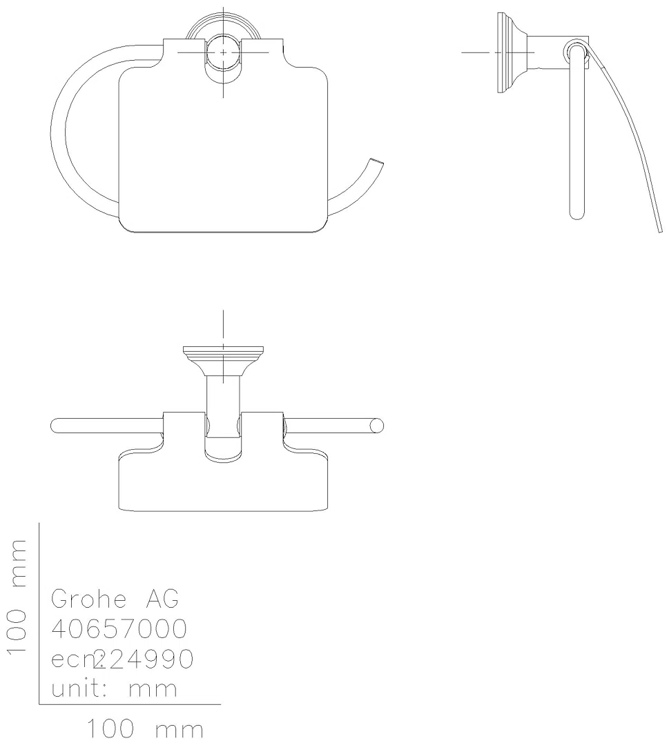GROHE WC-Papierhalter Essentials Authentic 40657_1 chrom