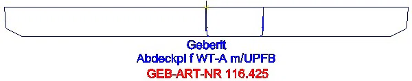 GE Abdeckplatte für Waschtischarmaturen mit UP-Funktionseinheit: weiß-alpin_116.425.11.1_G
