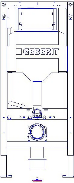 GE Duofix Element f. WWC, 112 cm mit Sigma UP-SPK 12 cm_111300006_A