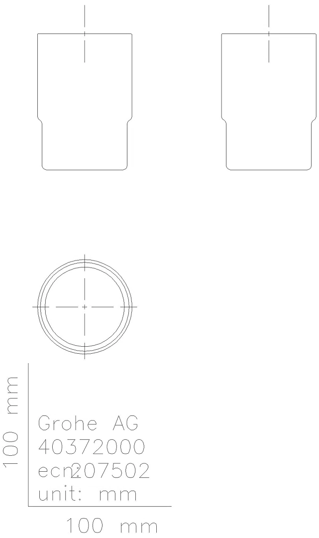 GROHE Glas Essentials 40372_1 passend für Halter Essentials/- Essentials Cube