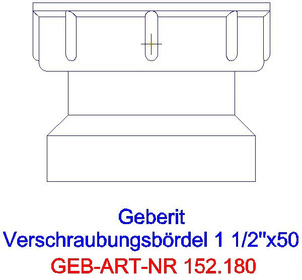GE Anschlussstutzen mit Überwurfmutter 1 1/2''x50_152.180.16.1_L