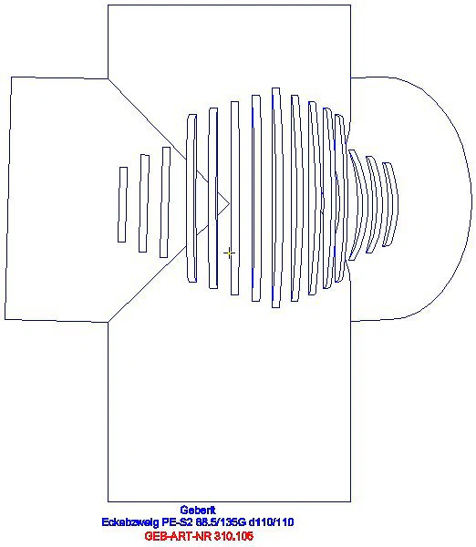 GE Silent-db20 Bogeneckabzweig 88,5/135Gr d110/110_310.105.14.1_A