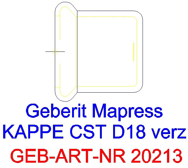 GE Mapress C-Stahl Kappe d18 verzinkt_20213_G