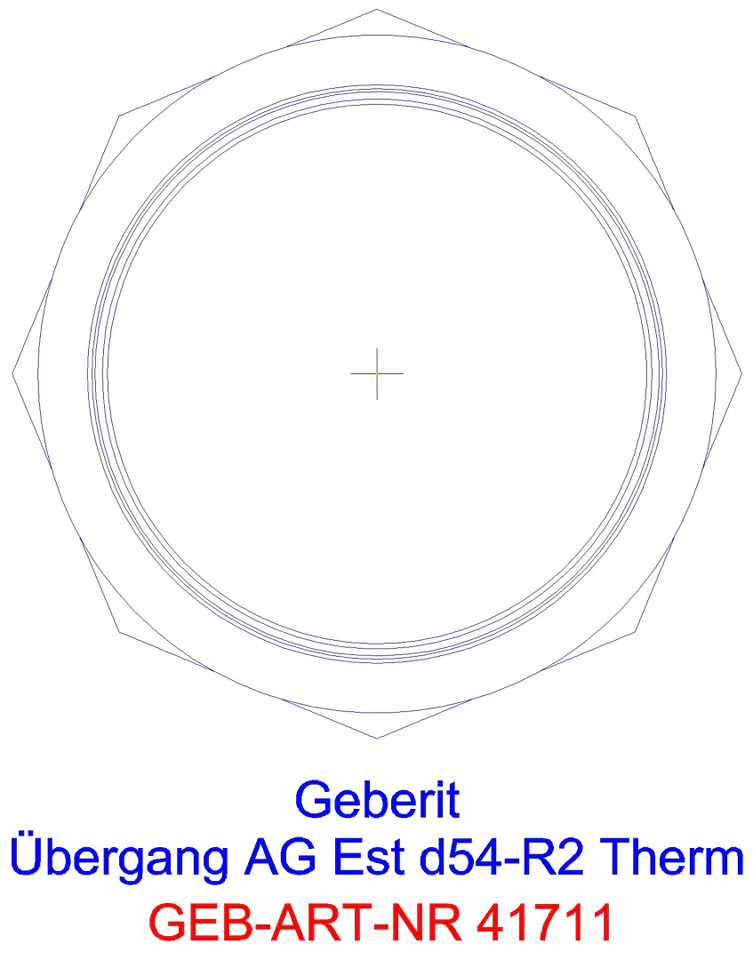 GE Mapress Therm Übergang mit AG d42-R1 1/2_41711_l