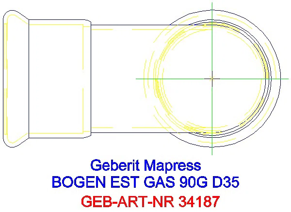 GE Mapress Edelstahl Bogen 90Gr d35 (Gas)_34187_G