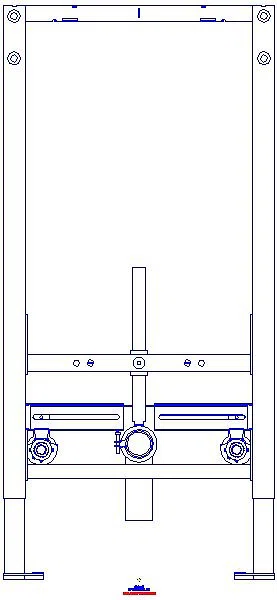GE Duofix Element f. Bidet, 98 cm universell_111535002_A