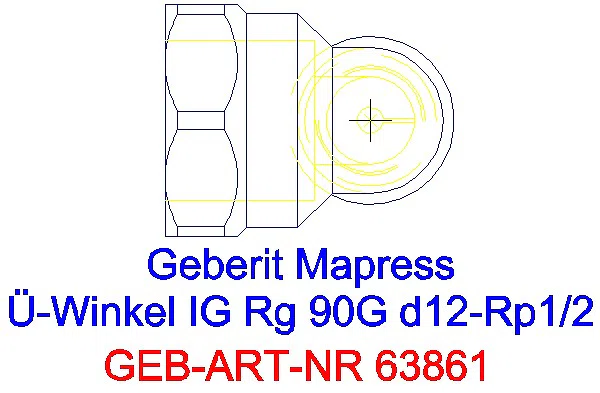 GE Mapress Kupfer Übergangswinkel 90Gr mit IG Rg d12-Rp1/2_63861_G