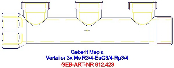 GE Verteiler dreifach Ms R3/4-EuG3/4-Rp3/4_612.423.00.1_A
