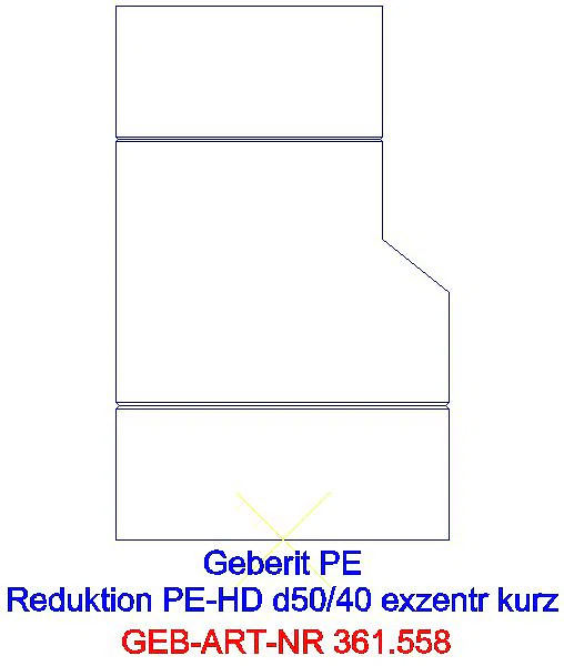 GE PE Reduktion exzentrisch kurz d50/40_361.558.16.1_A