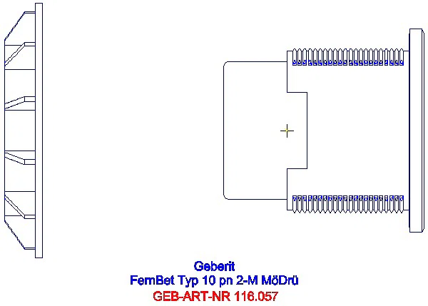 GE Fernbetätigung Typ 10 pneumatisch für 2-Mengen-Sp. Möbeldrücker schw/glanzchr_116.057.KM.1_G
