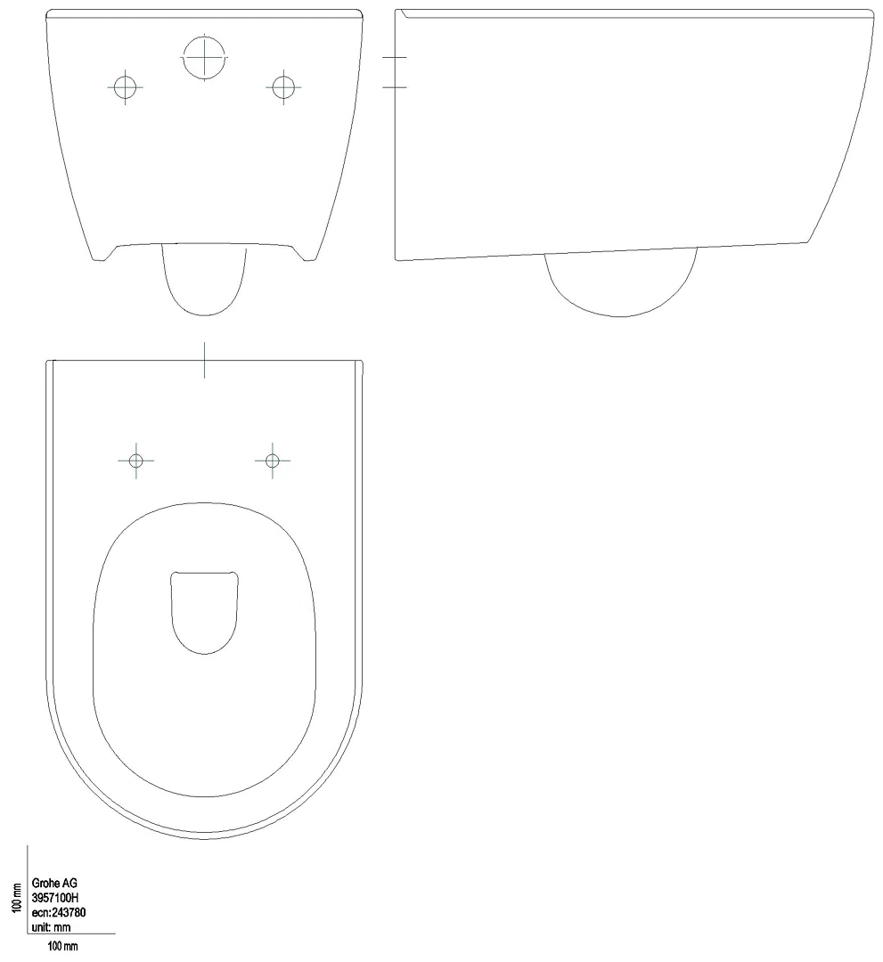 GROHE Wand-Tiefspül-WC Essence Keramik 39571 PureGuard Abg. waager. alpinweiß