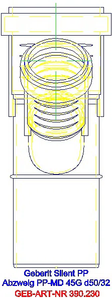 GE Silent-PP Abzweig 45Gr d50/32_390.230.14.1_L