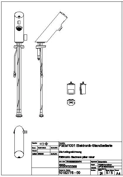 Standbatterie, F3, elek., Mischer, 6l, Batterie, F3EM1001