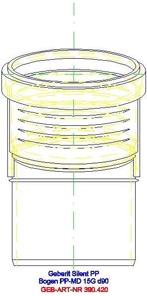 GE Silent-PP Bogen 15Gr d90_390.420.14.1_L