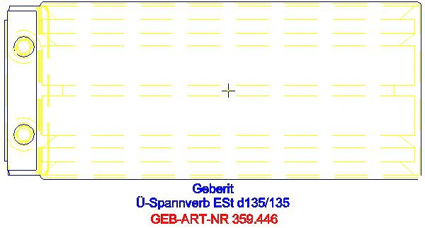 GE Übergangsspannverbinder Edelstahl d135mm d1=135mm_359.446.00.2_G