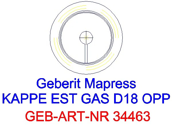 GE Mapress Edelstahl Kappe d18 (Gas)_34463_L
