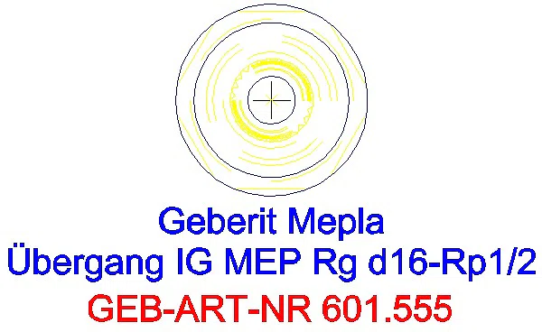 GE Mepla Übergang mit IG Rg d16-Rp1/2_601.555.00.5_L