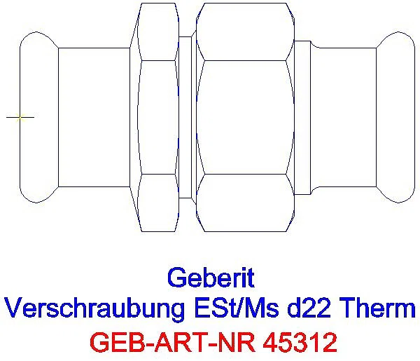 GE Mapress Therm Verschraubung d22 _45312_G
