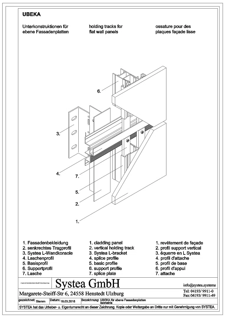 14_UBEKA für ebene Fassadenplatten