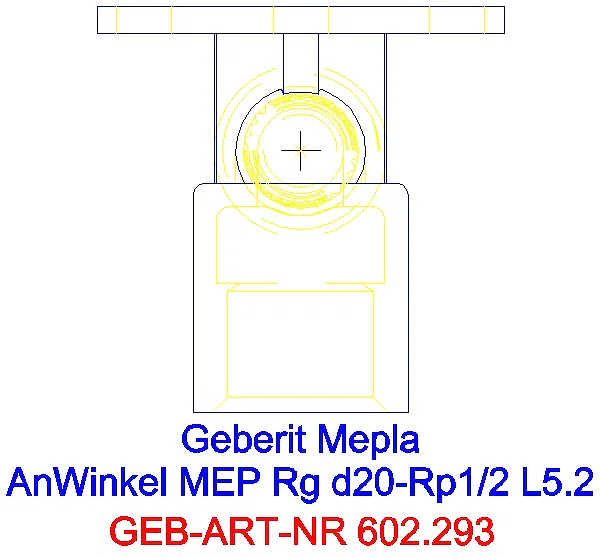 GE Mepla Anschlusswinkel 90Gr Rg d20-Rp1/2 L:52mm_602.293.00.5_G