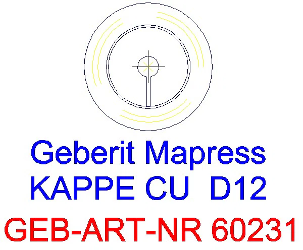 GE Mapress Kupfer Kappe d12_60231_L